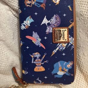 Dooney & Bourke Disney World 50th Anniversary Blue Wallet Wristlet